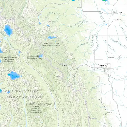 Radar near Banff at now — 10:48 pm MDT, Fri Jul 10