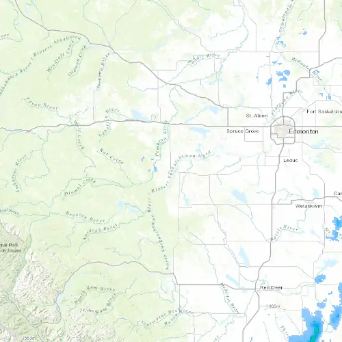 Radar near Drayton Valley at now — 9:00 pm MDT, Mon Sep 7