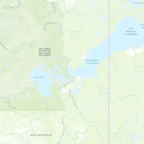 Radar near Fort Chipewyan at now — 9:00 pm MDT, Mon Sep 7