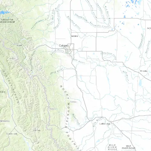 Radar near High River at now — 10:48 pm MDT, Fri Jul 10