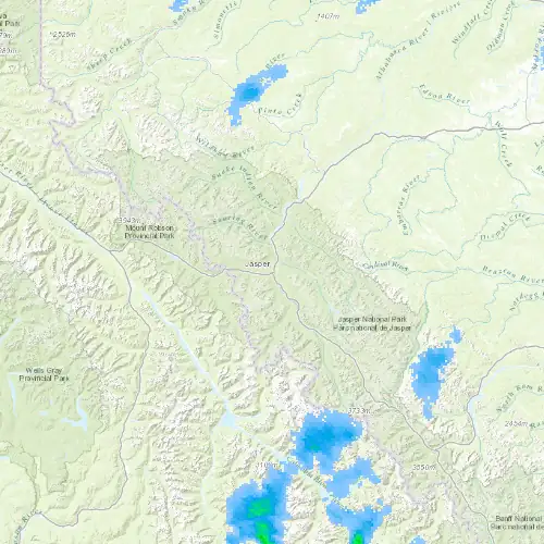 Radar near Jasper at now — 12:00 am MDT, Sat Jul 11