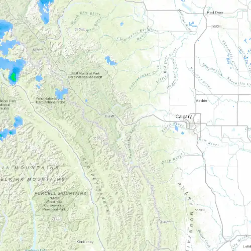 Radar near Kananaskis (Nakiska Ridgetop) at now — 12:12 am MDT, Sat Jul 11