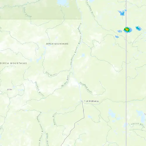 Radar near Mildred Lake at now — 11:00 pm MDT, Fri Jul 10