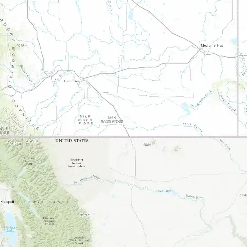 Radar near Milk River at now — 10:54 pm MDT, Fri Jul 10