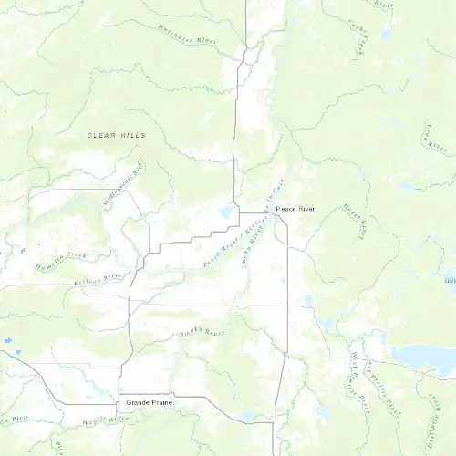 Radar near Peace River at now — 9:00 pm MDT, Mon Sep 7