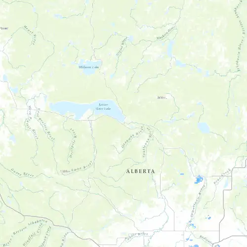 Radar near Slave Lake at now — 9:00 pm MDT, Mon Sep 7