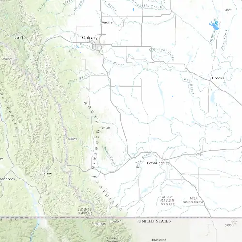 Radar near Stavely at now — 12:00 am MDT, Sat Jul 11