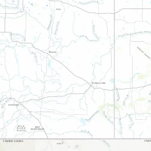 Radar near Suffield at now — 10:48 pm MDT, Fri Jul 10