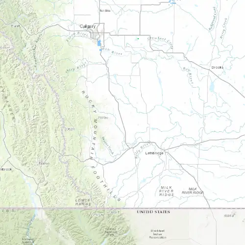 Radar near Willow Creek (Provincial Park) at now — 11:06 pm MDT, Fri Jul 10