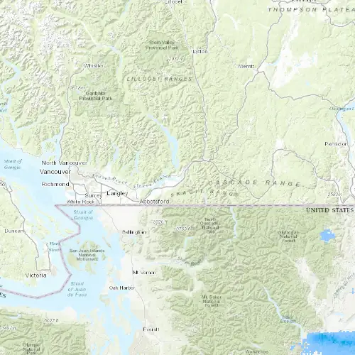 Radar near Agassiz at now — 8:00 pm PDT, Mon Sep 7