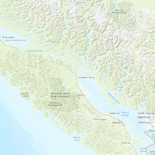 Radar near Campbell River at now — 8:00 pm PDT, Mon Sep 7