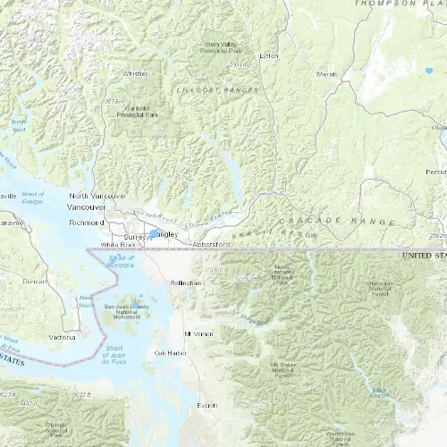 Radar near Chilliwack at now — 11:00 pm PDT, Fri Jul 10