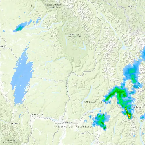 Radar near Clearwater at now — 11:00 pm PDT, Fri Jul 10