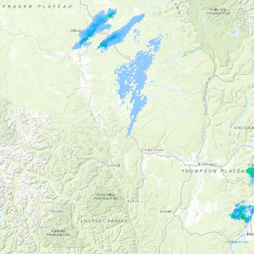 Radar near Clinton at now — 9:48 pm PDT, Fri Jul 10