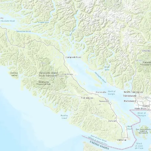 Radar near Comox at now — 7:54 pm PDT, Mon Sep 7