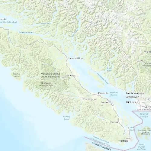 Radar near Courtenay at now — 8:00 pm PDT, Mon Sep 7