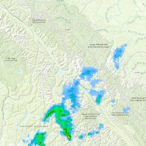 Radar near Cummins Lakes Park at now — 11:12 pm PDT, Fri Jul 10