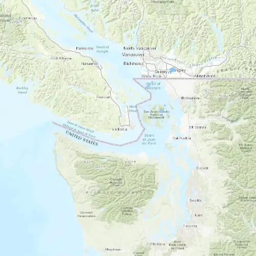 Radar near Esquimalt at now — 11:00 pm PDT, Fri Jul 10