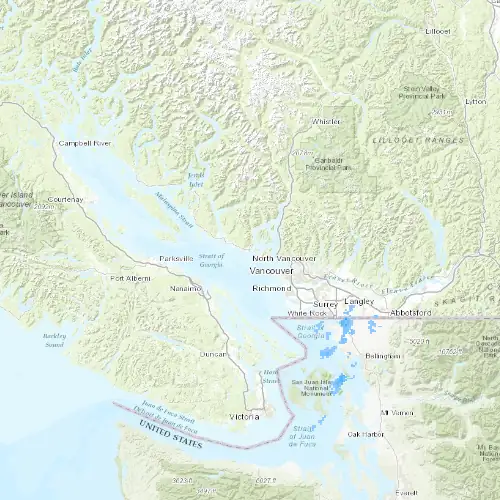 Radar near Gibsons at now — 9:48 pm PDT, Fri Jul 10