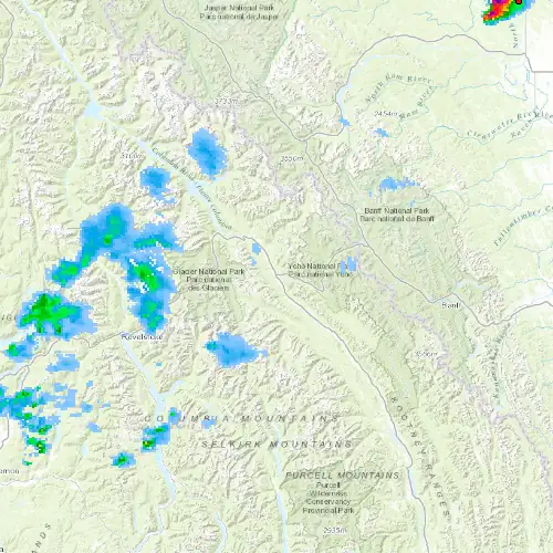 Radar near Golden at now — 10:48 pm MDT, Fri Jul 10