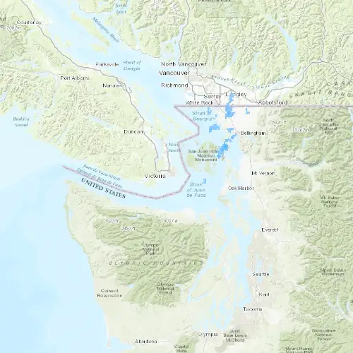 Radar near Gonzales Point at now — 9:54 pm PDT, Fri Jul 10