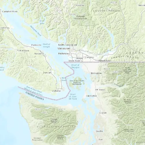 Radar near Gulf Islands (Southern) at now — 8:06 pm PDT, Mon Sep 7