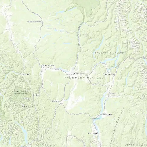 Radar near Kamloops at now — 7:54 pm PDT, Mon Sep 7