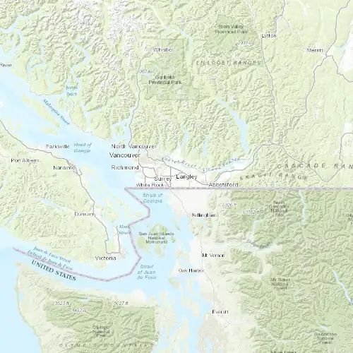 Radar near Langley at now — 7:54 pm PDT, Mon Sep 7