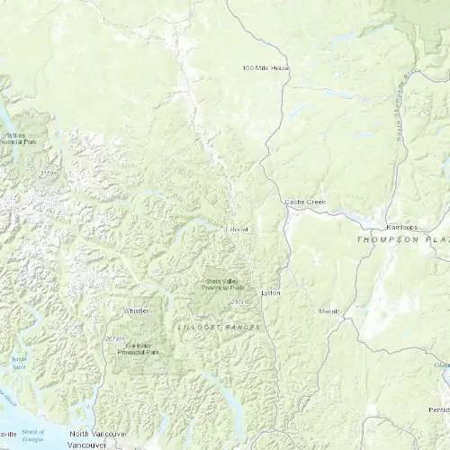 Radar near Lillooet at now — 8:00 pm PDT, Mon Sep 7