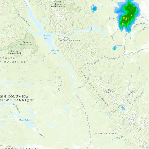 Radar near Mackenzie at now — 7:54 pm PDT, Mon Sep 7