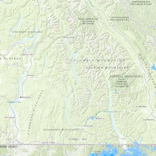 Radar near Nakusp at now — 7:54 pm PDT, Mon Sep 7