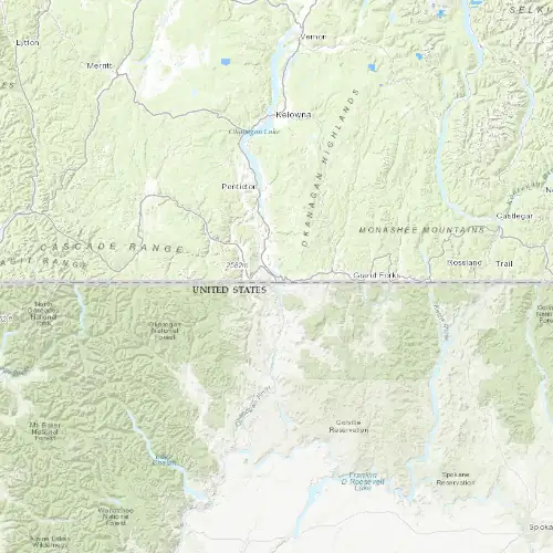 Radar near Osoyoos at now — 11:00 pm PDT, Fri Jul 10