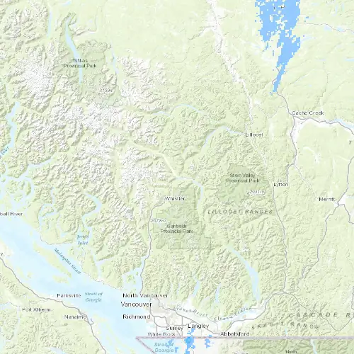 Radar near Pemberton at now — 9:48 pm PDT, Fri Jul 10