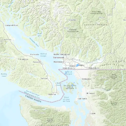 Radar near Richmond at now — 11:00 pm PDT, Fri Jul 10