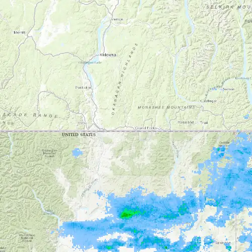 Radar near Rock Creek at now — 8:00 pm PDT, Mon Sep 7