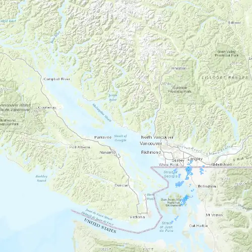 Radar near Sechelt at now — 9:48 pm PDT, Fri Jul 10