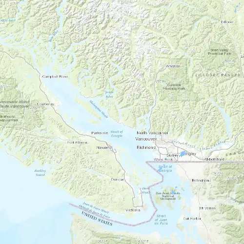Radar near Sechelt at now — 11:00 pm PDT, Fri Jul 10