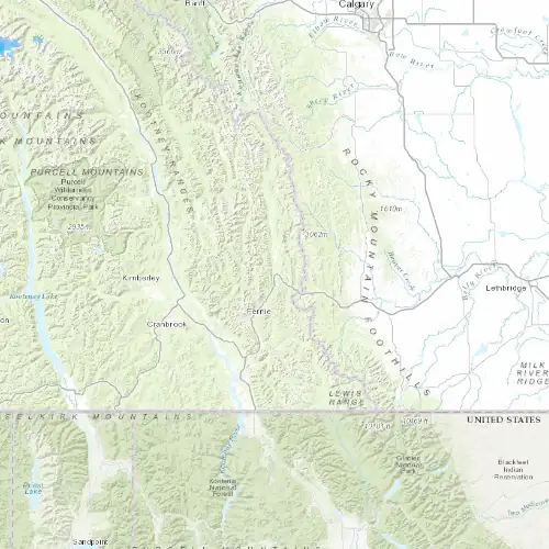 Radar near Sparwood at now — 10:54 pm MDT, Fri Jul 10