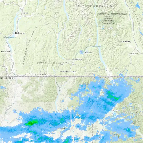 Radar near Trail at now — 7:54 pm PDT, Mon Sep 7