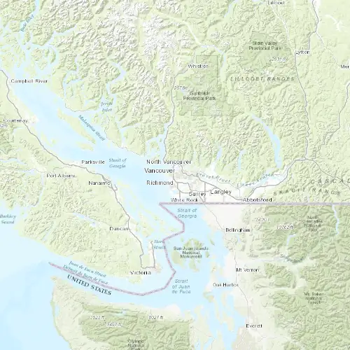 Radar near Vancouver at now — 7:54 pm PDT, Mon Sep 7