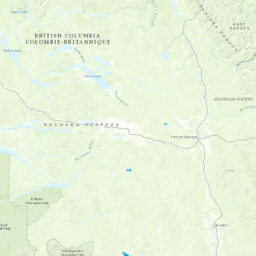 Radar near Vanderhoof at now — 7:54 pm PDT, Mon Sep 7