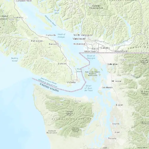 Radar near Victoria (Hartland) at now — 8:06 pm PDT, Mon Sep 7