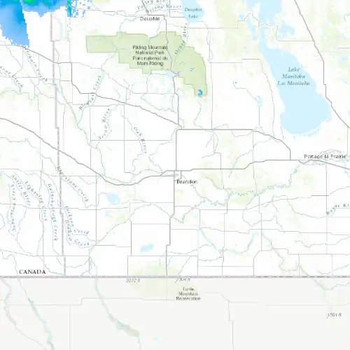 Radar near Brandon at now — 11:48 pm CDT, Fri Jul 10