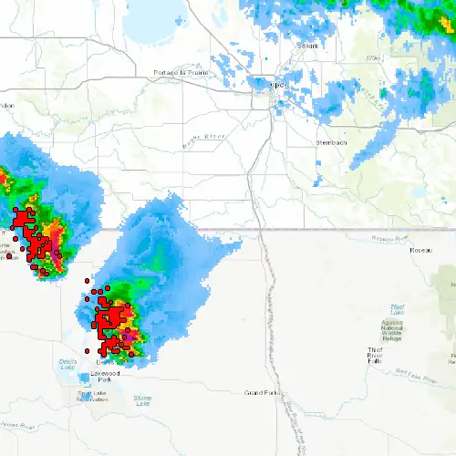 Radar near Gretna at now — 10:00 pm CDT, Mon Sep 7