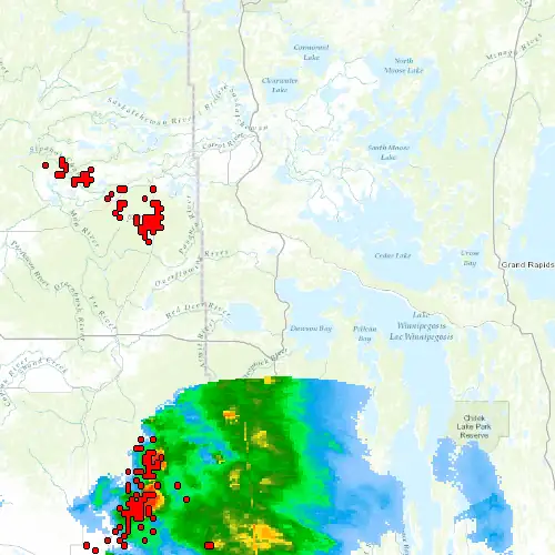 Radar near Hunters Point at now — 12:00 am CDT, Sat Jul 11