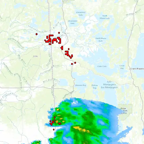 Radar near Hunters Point at now — 1:06 am CDT, Sat Jul 11