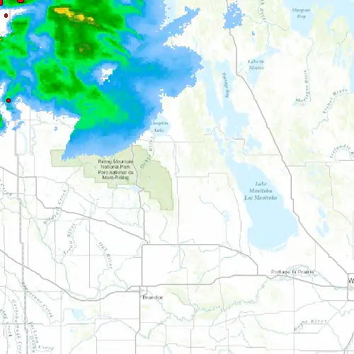 Radar near McCreary at now — 1:06 am CDT, Sat Jul 11