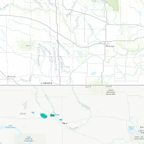 Radar near Melita at now — 1:06 am CDT, Sat Jul 11