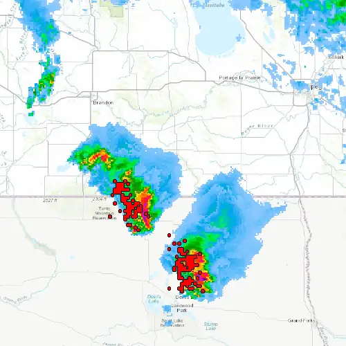 Radar near Pilot Mound at now — 10:00 pm CDT, Mon Sep 7