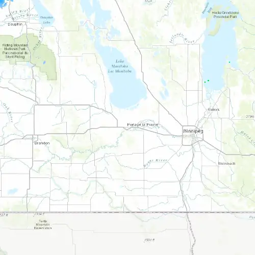 Radar near Portage la Prairie at now — 12:00 am CDT, Sat Jul 11